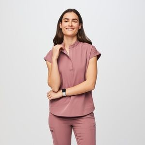 Mauve Rafaela™ Oversized Scrub Top FIGS